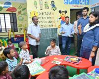 ప్రత్యేక అవసరాల చిన్నారుల చెంతకు కలెక్టరమ్మ