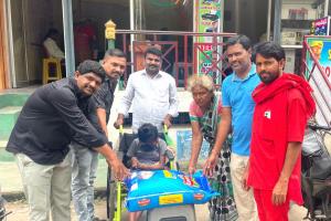 భద్రాచలంలో 13 ఏళ్ల దివ్యాంగ చిన్నారికి ఆపన్నహస్తం.