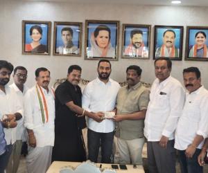 అన్నప్రసాద కార్యక్రమానికి 1,01,118 రూపాయల విరాళం అందించిన టీపీసీసీ స్టేట్ జనరల్ సెక్రటరీ గడ్డం చంద్రశేఖర్ రెడ్డి