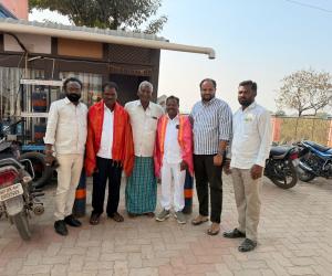 దామరంచ నూతన సర్పంచ్ బోయిని శంకర్‌కు ఘన సన్మానం