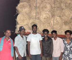 గోశాలకు రూ.10 వేల పశుగ్రాసం అందజేత
