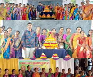 సాంప్రదాయాల పరిరక్షణకే బతుకమ్మ వేడుకలు:   లయోలా కరస్పాండెంట్ సురేష్